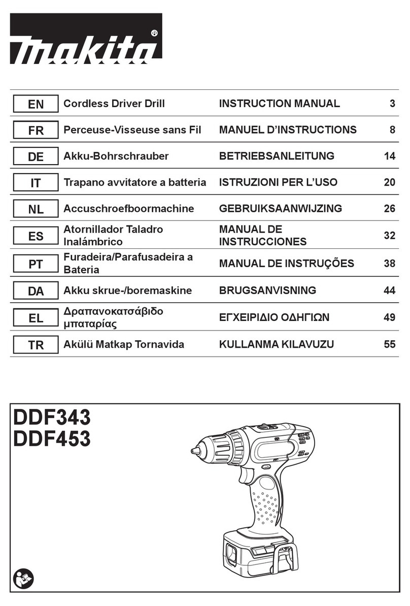 Makita DDF343 instruction manual