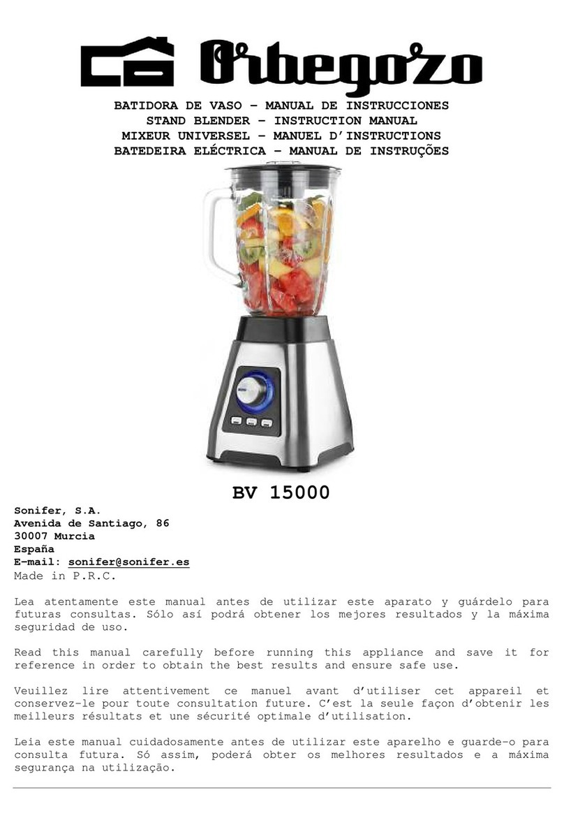 Orbegozo BV 15000 User manual