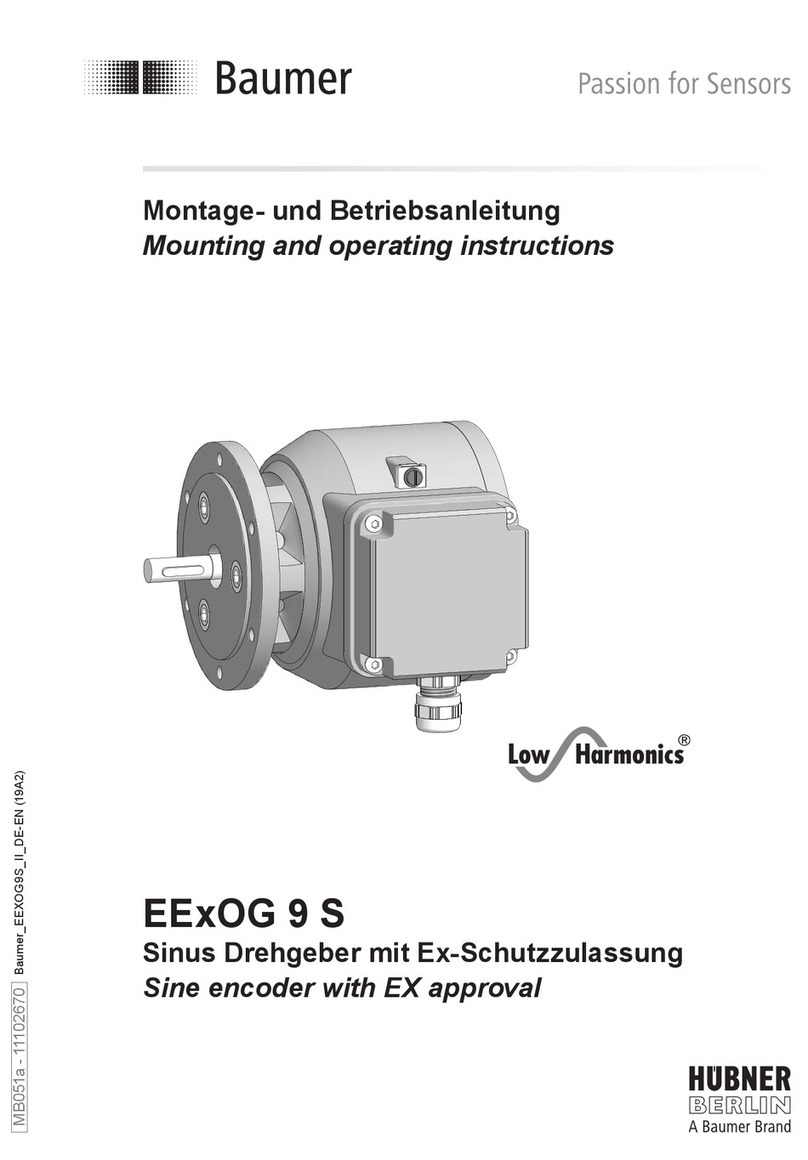 Baumer HUBNER Low Harmonics EExOG 9 S Mounting and operating instructions Baumer HUBNER Low Harmonics EExOG 9 S Mounting and operating instructions
