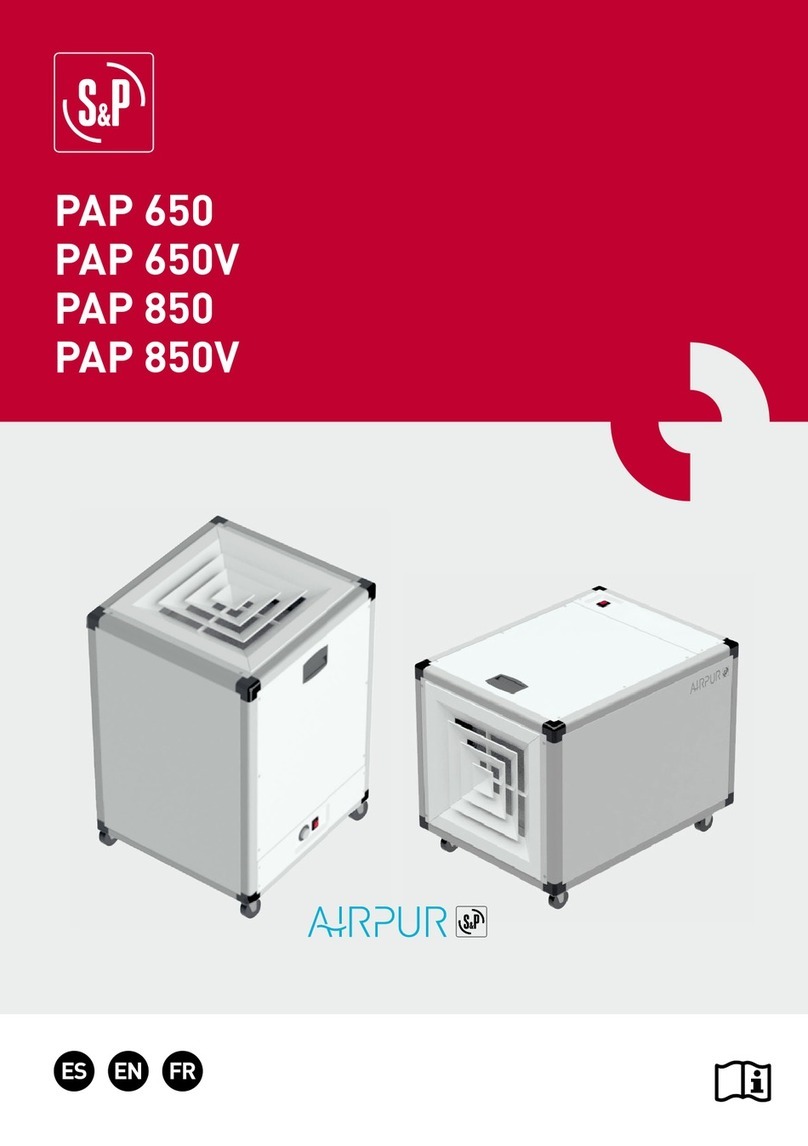 S&P AIRPUR PAP 650 User manual