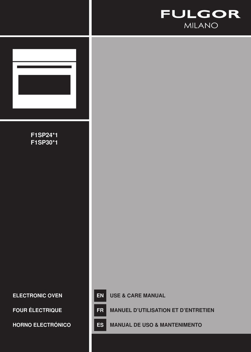 Fulgor Milano F1SP24 1 Series Use & care manual