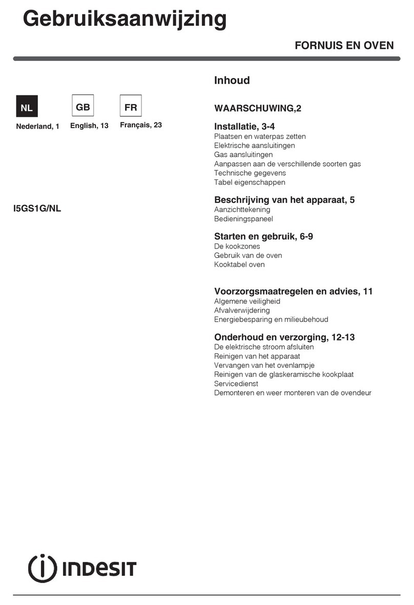 Indesit I5GS1G User manual