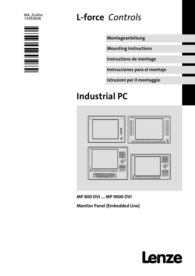 Lenze MP 800 DVI Mounting instructions