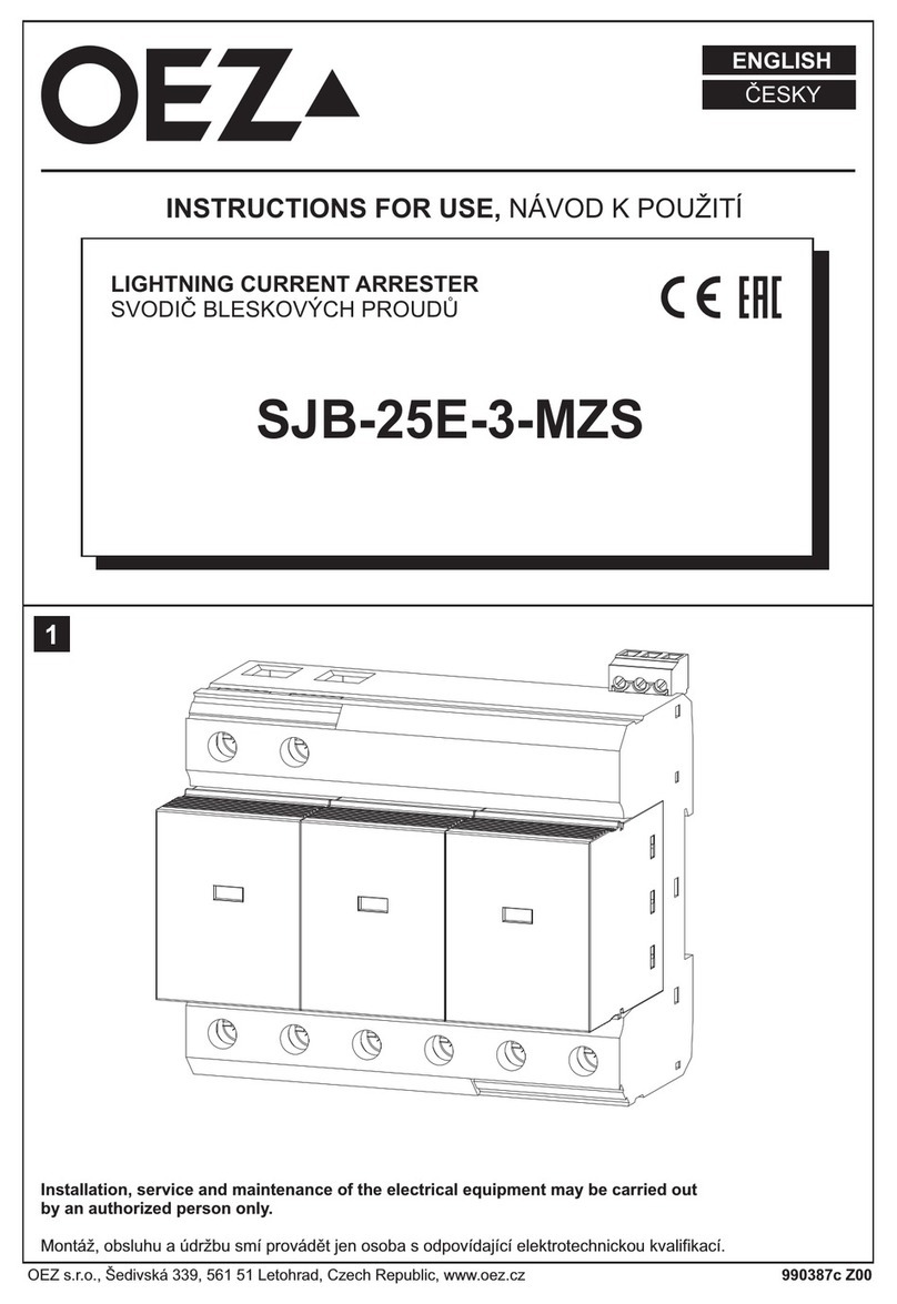 OEZ SJB-25E-3-MZS Instructions for use