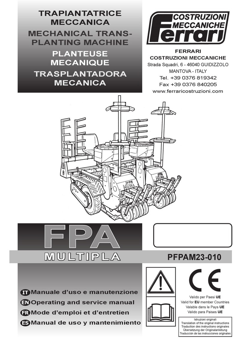 Ferrari FPA MULTIPLA Operating and service manual