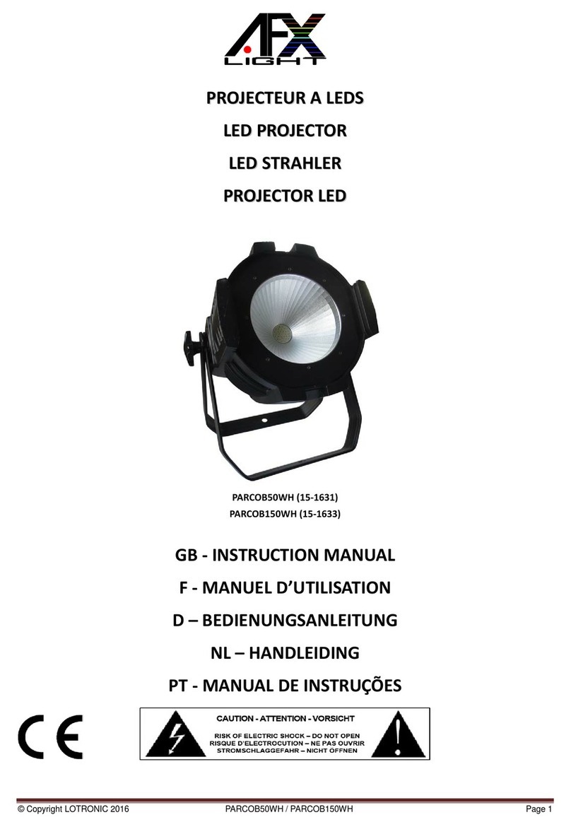 afx light PARCOB50WH User manual
