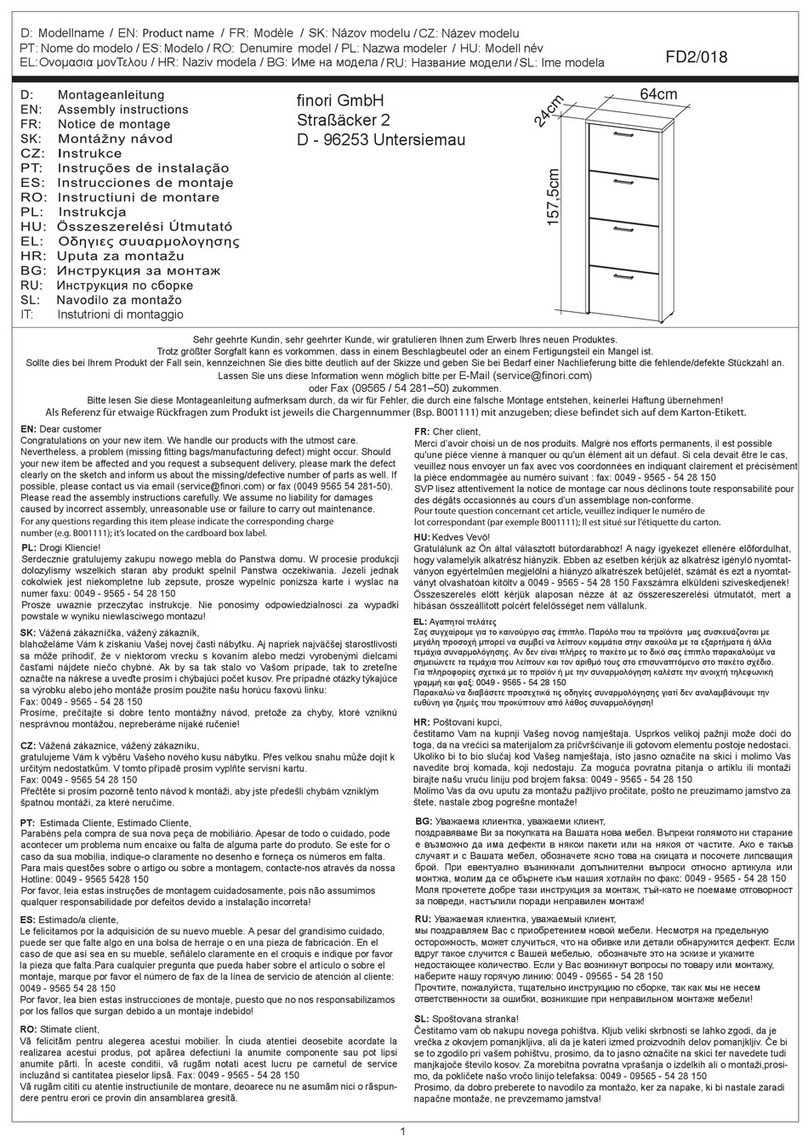 Finori Fulda FD2/018 User manual
