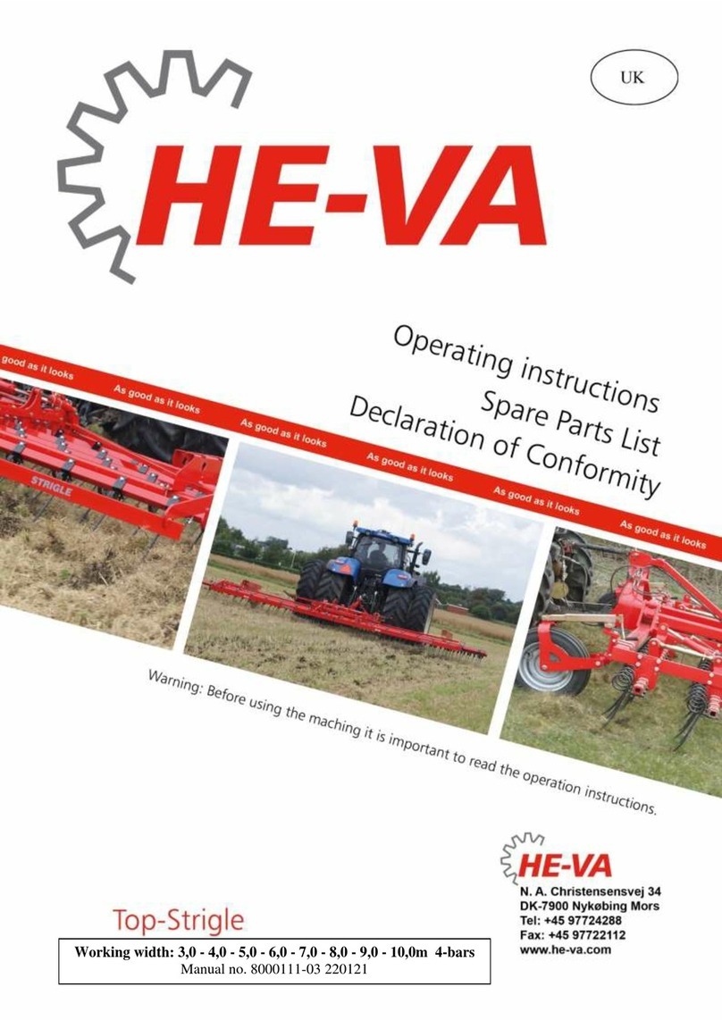 HE-VA Top-Strigle 3,00 m operating instructions