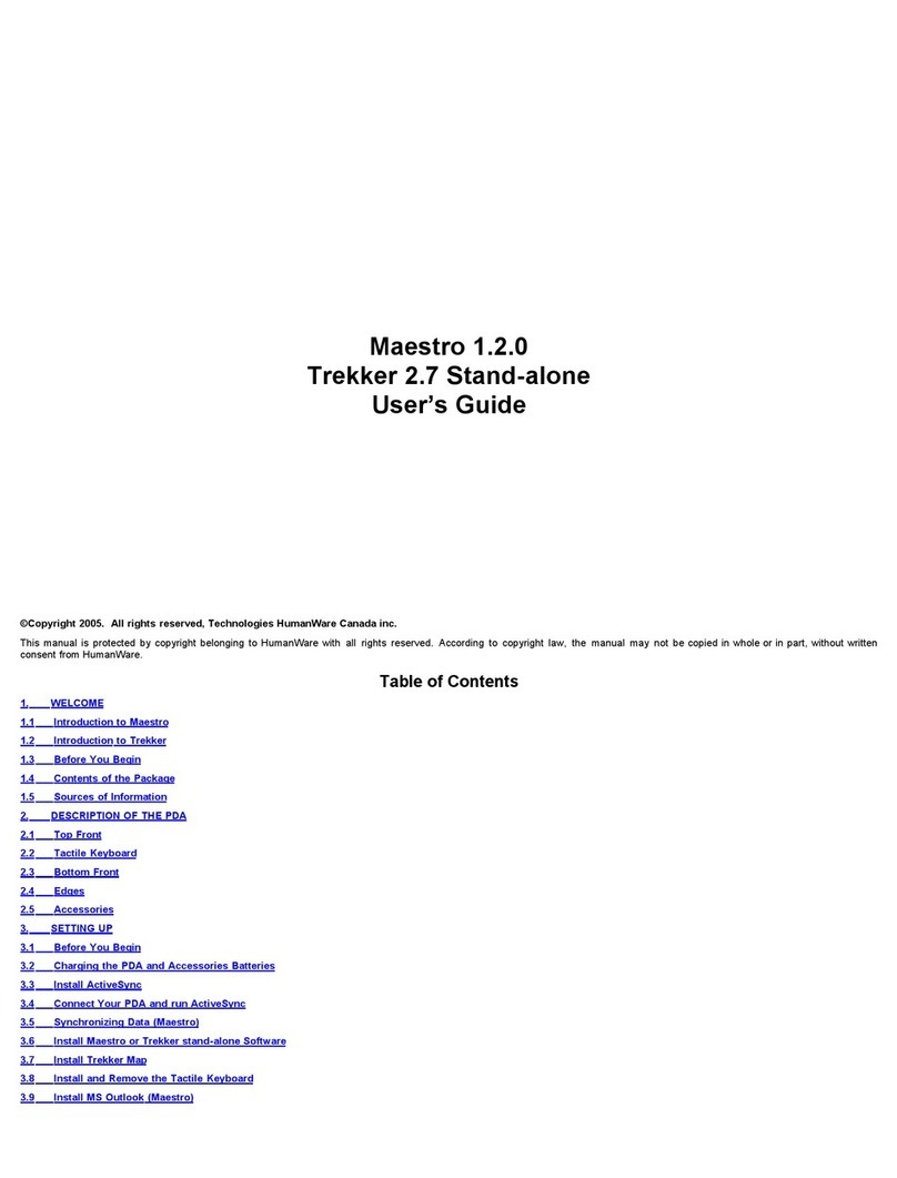 Humanware Trekker 2.7 user guide