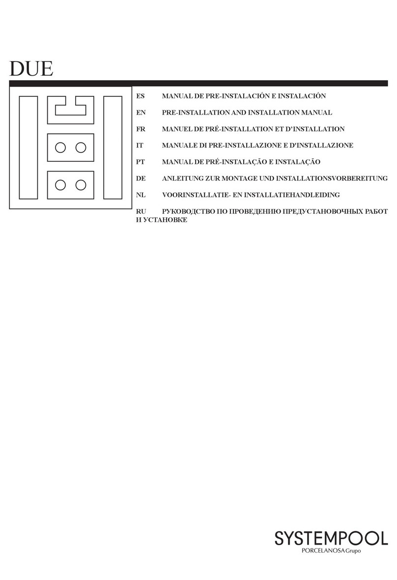 Porcelanosa SYSTEMPOOL DUE User manual