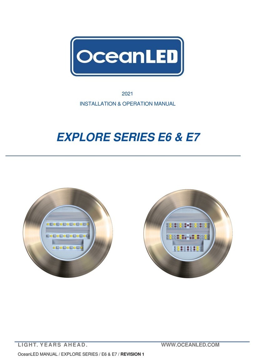 Oceanled EXPLORE E6 Series Installation & operation manual