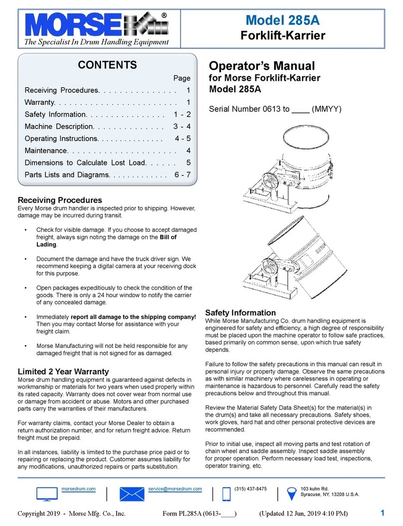 morse 285A Operator's manual