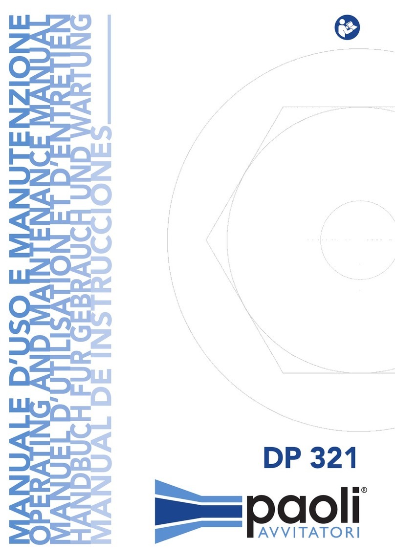 Paoli Avvitatori DP 321 Operating instructions