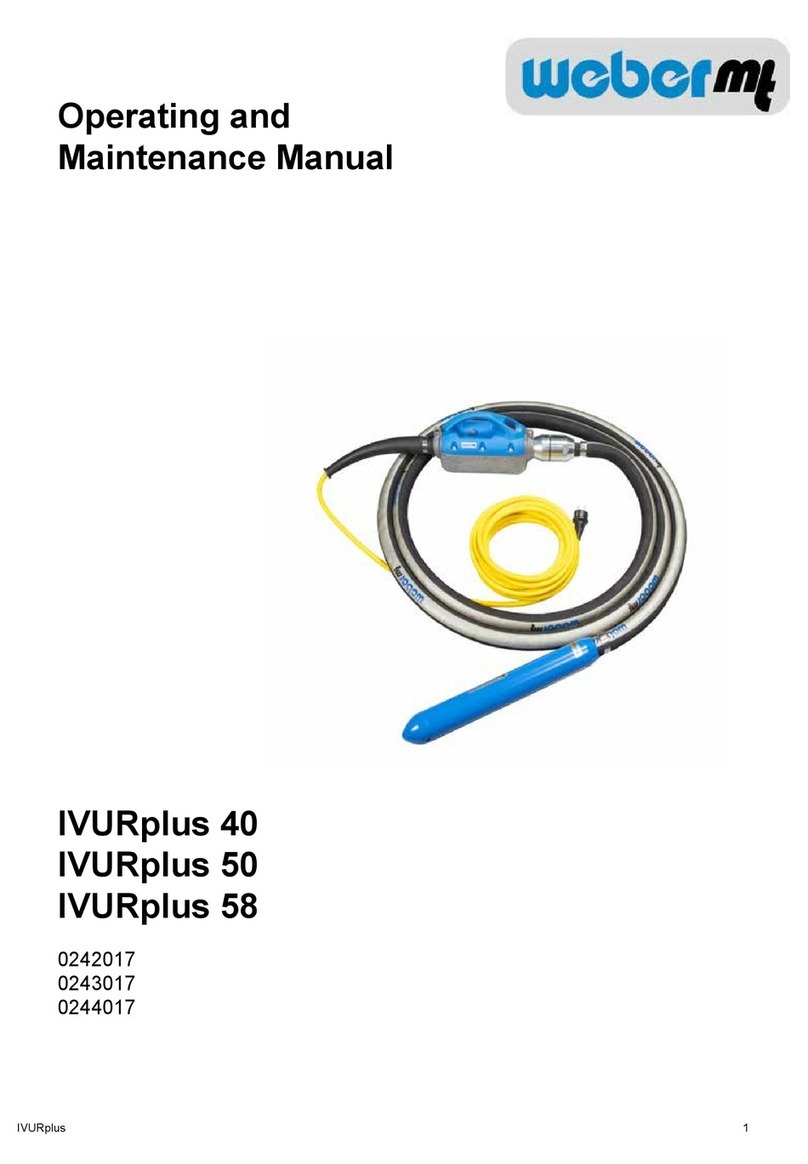 Weber mt IVURplus 40 Operating and maintenance manual