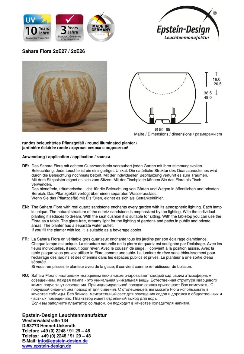 Epstein-Design Flora 2 E27 Series manual