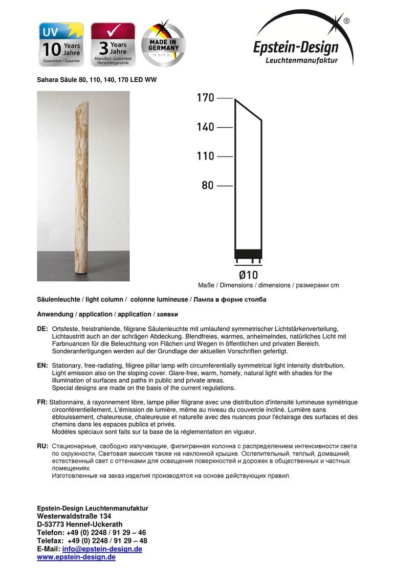 Epstein-Design SAHARA COLUMN 80 manual