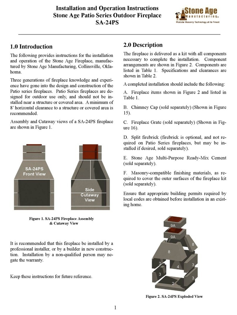 StoneAge SA-24PS Installation and operation instructions