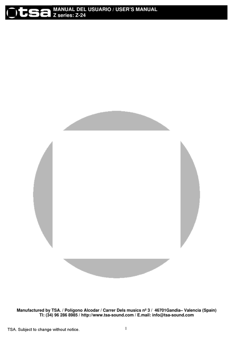 TSA Z Series user manual