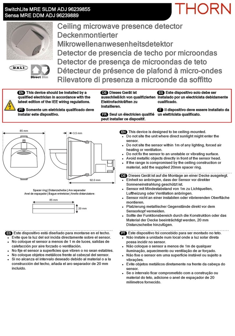 Thorn SwitchLite MRE SLDM ADJ User manual