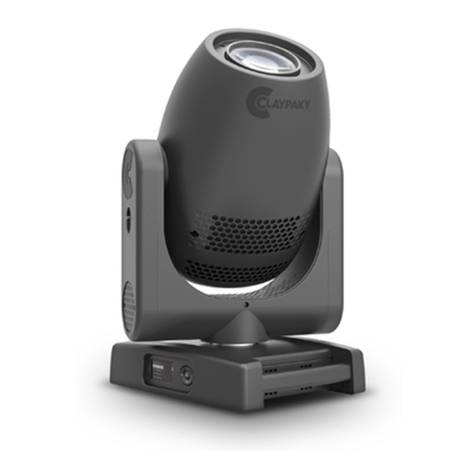 Claypaky AXCOR SPOT 400 User Menu