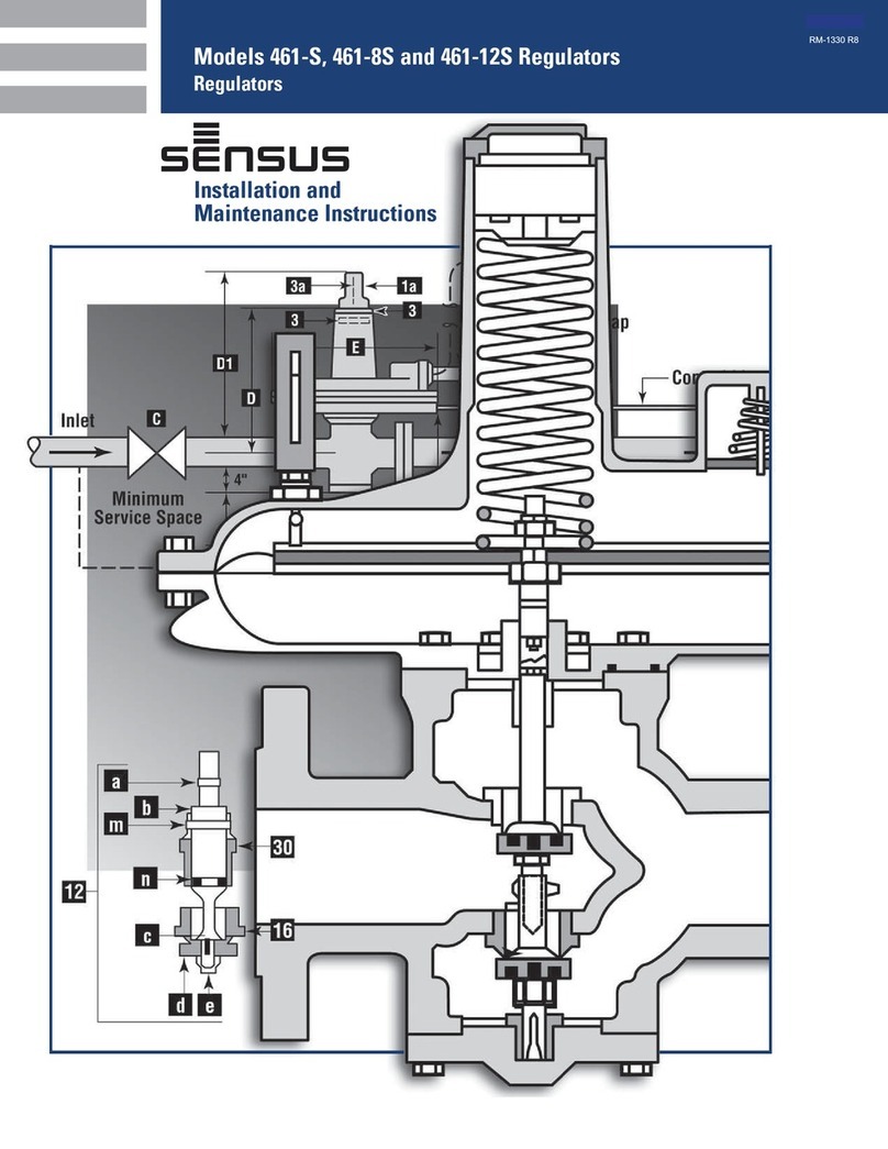 Sensus 461-S Installation and maintenance instructions