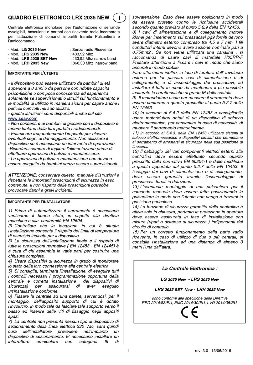 Seav LRX 2035 NEW manual