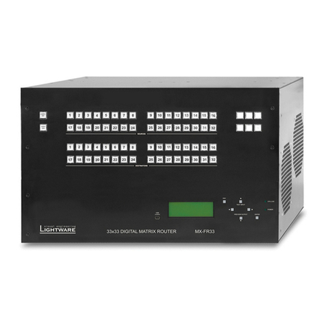 Lightware MX-FR9 User manual