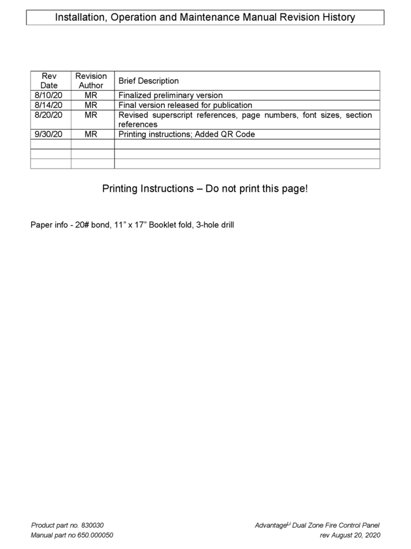 TFS AdvantageLi Installation, operation and maintenance manual