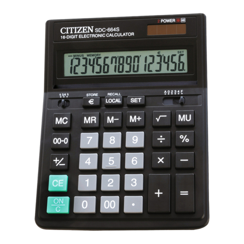 Citizen SDC-664S instruction manual