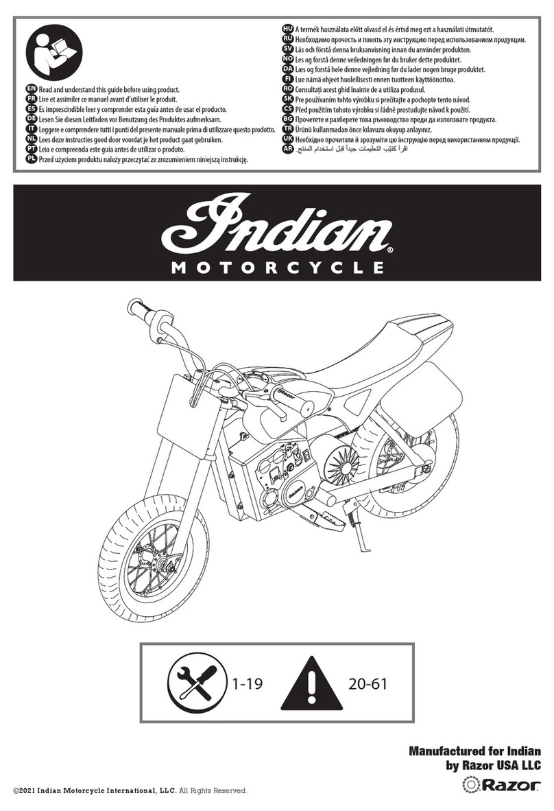 Razor Indian eFTR Mini 2021 manual