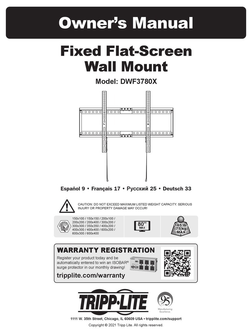 Tripp Lite DWF3780X owner's manual