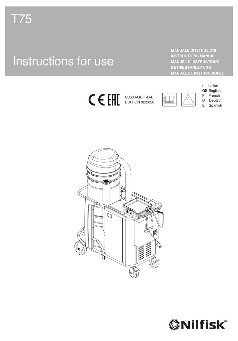 Nilfisk-Advance T75 User manual