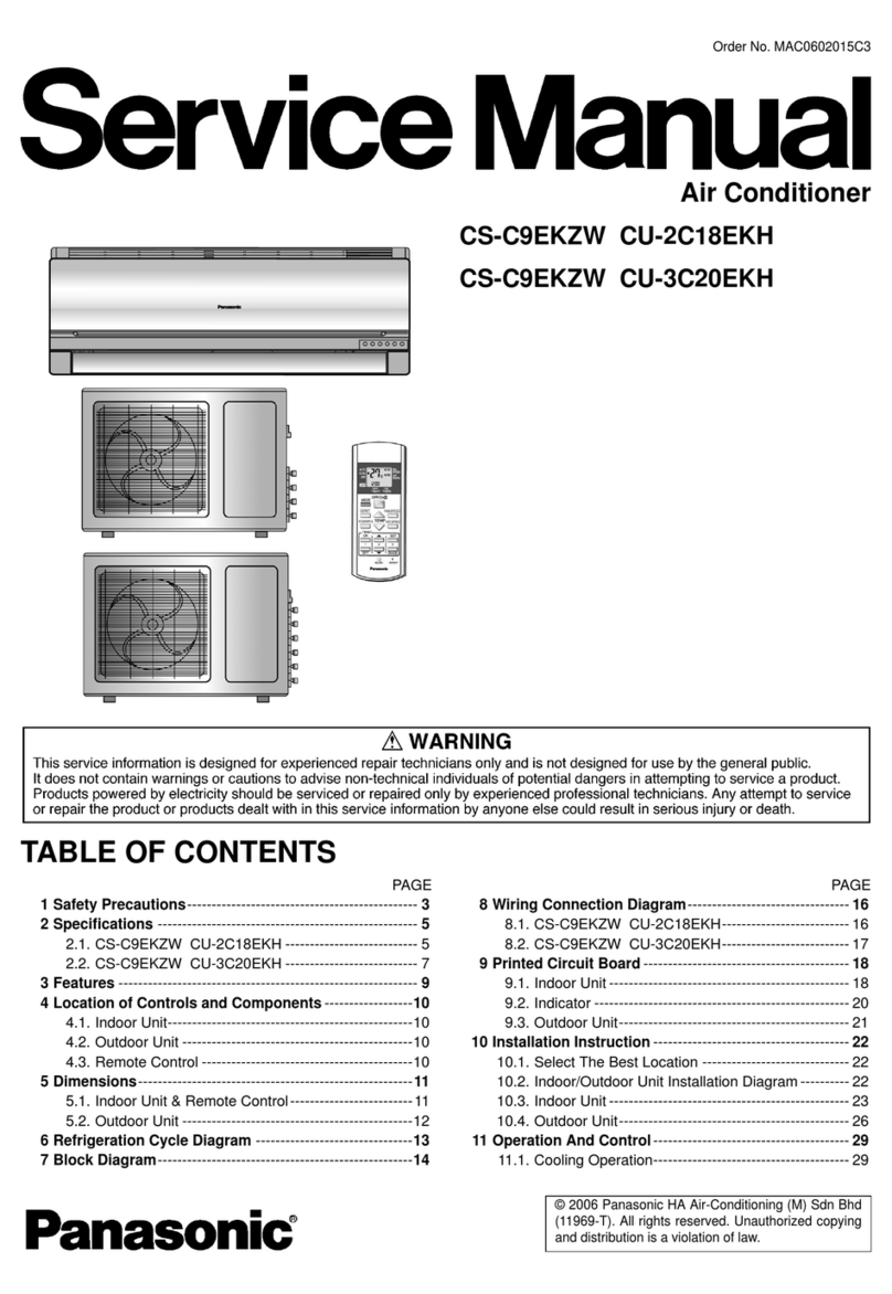 Panasonic CS-C9EKZW User manual