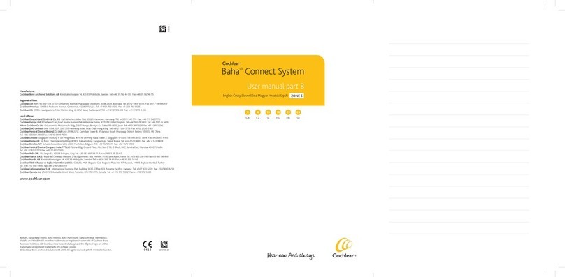 Cochlear Baha ZONE 5 user manual