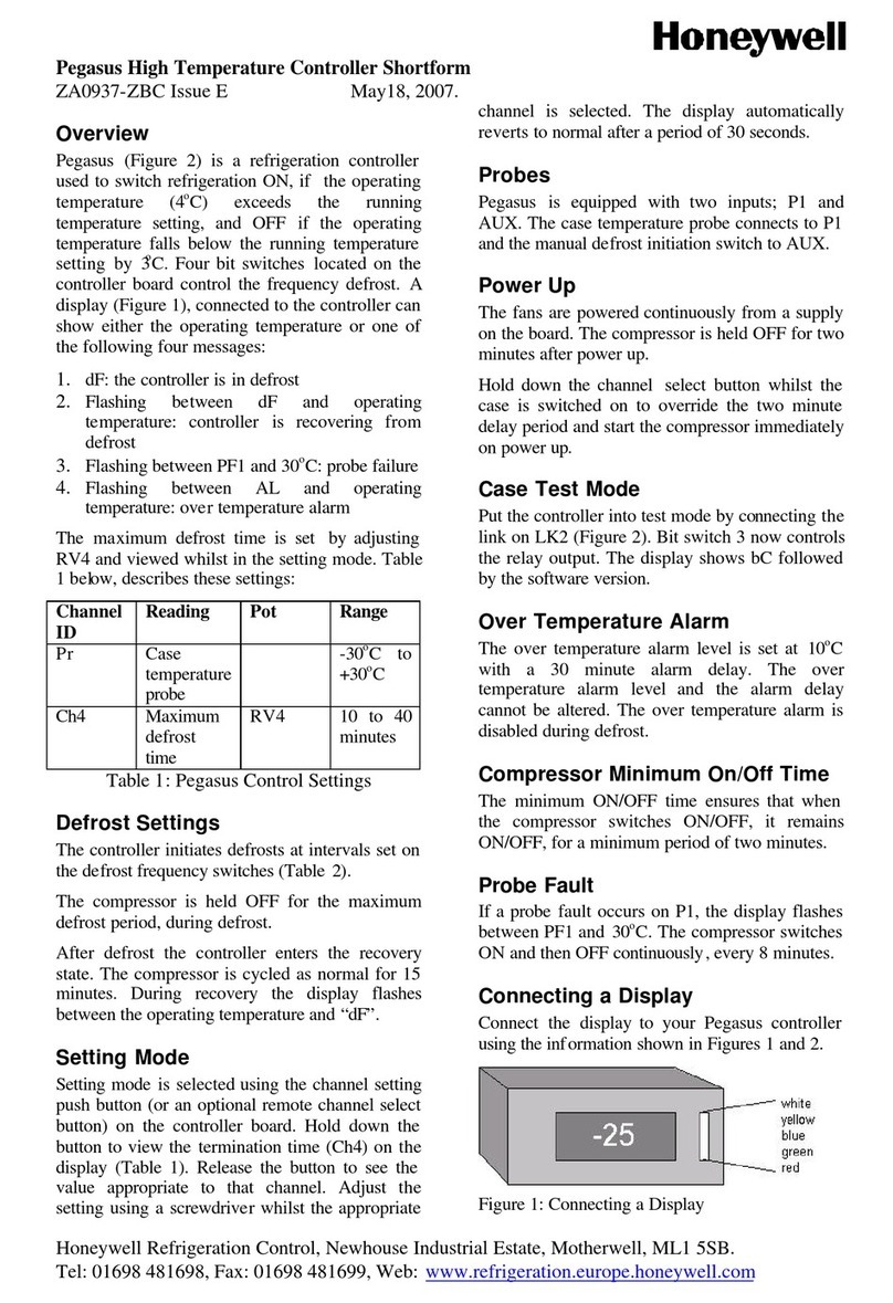 Honeywell Pegasus 190937-ZBC User manual Honeywell Pegasus 190937-ZBC User manual
