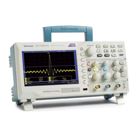 Tektronix TBS1000B Series User manual Tektronix TBS1000B Series User manual
