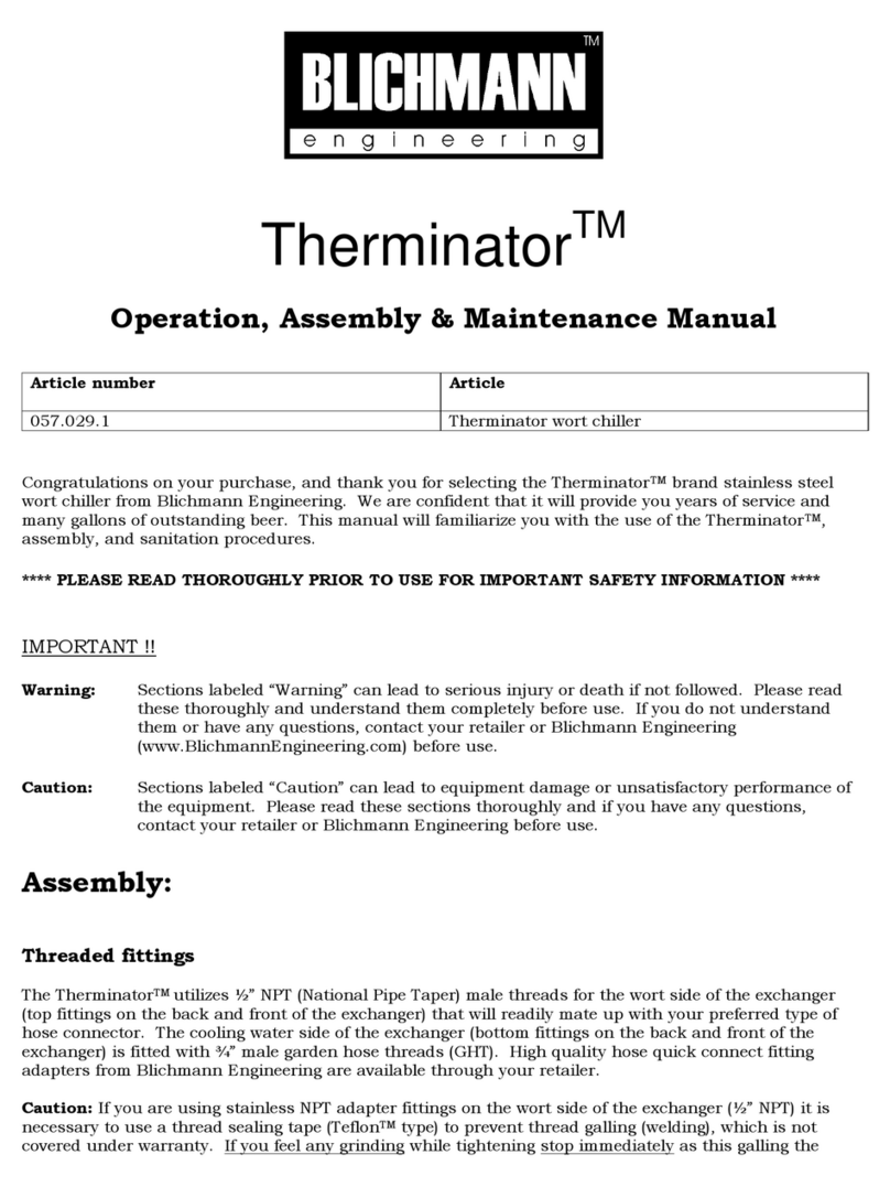 Blichmann Engineering Therminator 057.029.1 Quick guide
