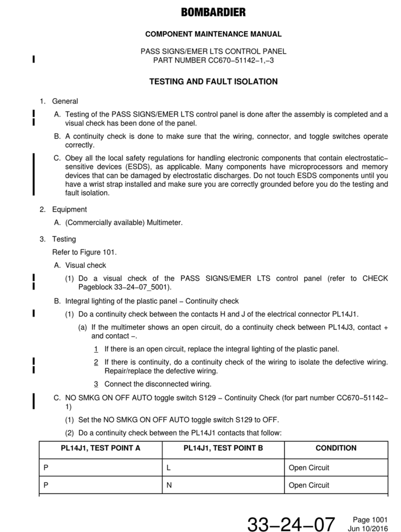 BOMBARDIER CC670-51142-1 Maintenance manual