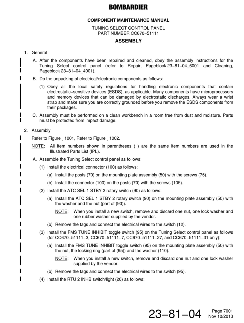 BOMBARDIER CC670−51111 Maintenance manual