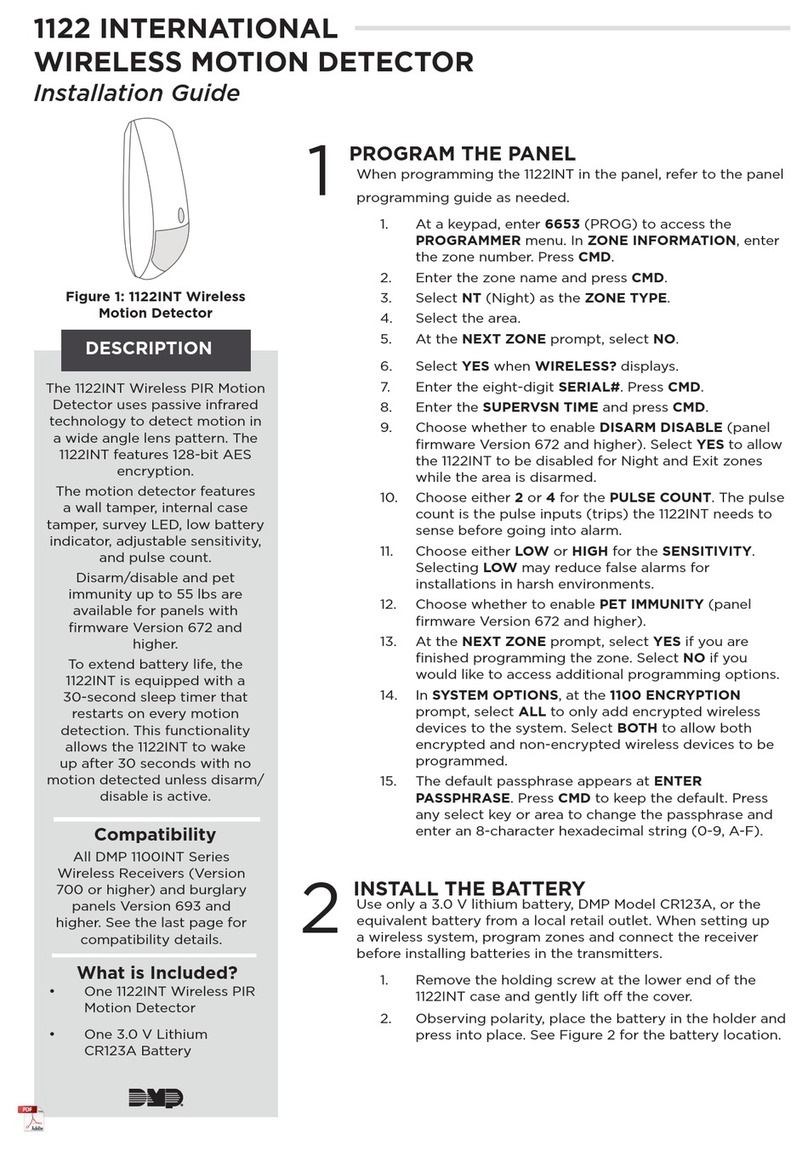 Digital Monitoring Products 1122INT installation guide