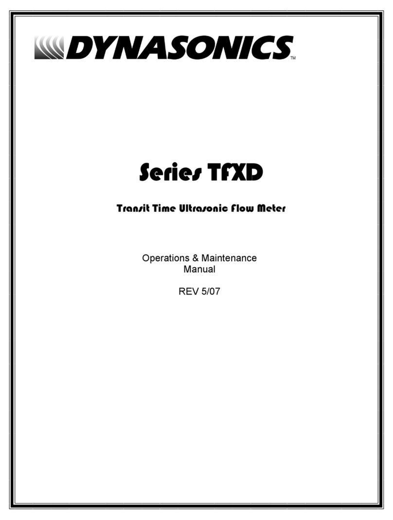 dynasonics TFXD Series Manual