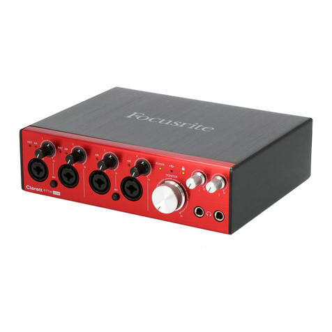 Focusrite Clarett 4 Pre USB User manual