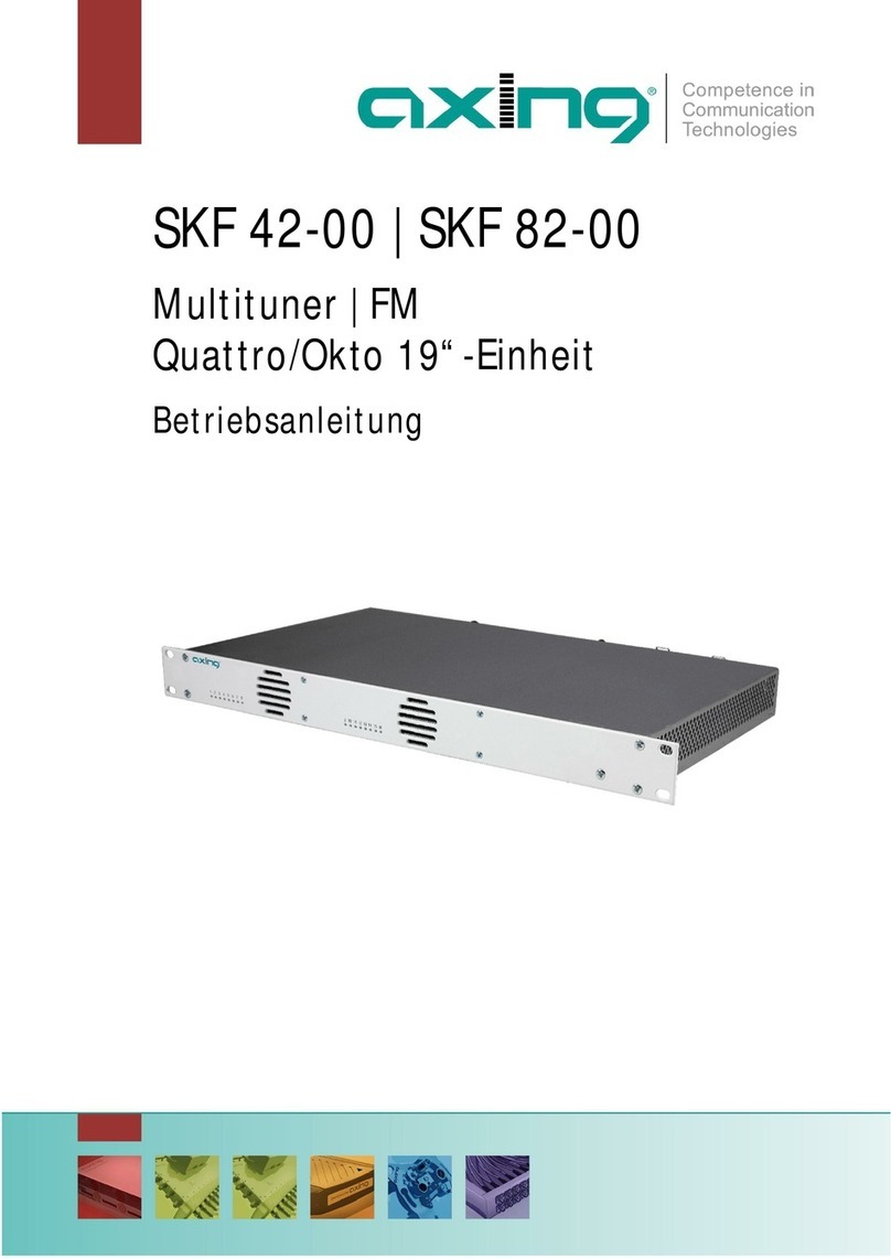 axing SKF 42-00 Operation instructions