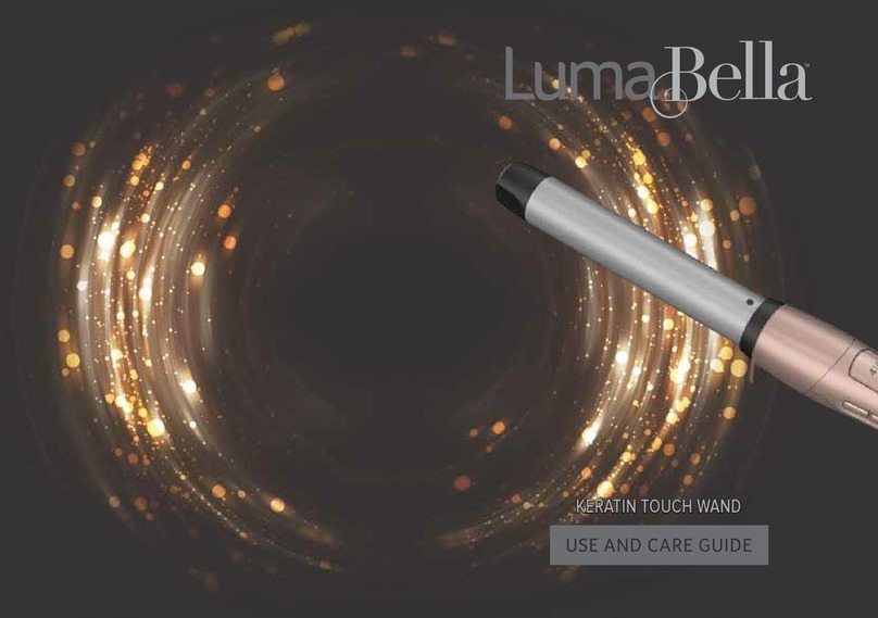 Spectrum Brands LumaBella Keratin Touch Wand Use and care guide