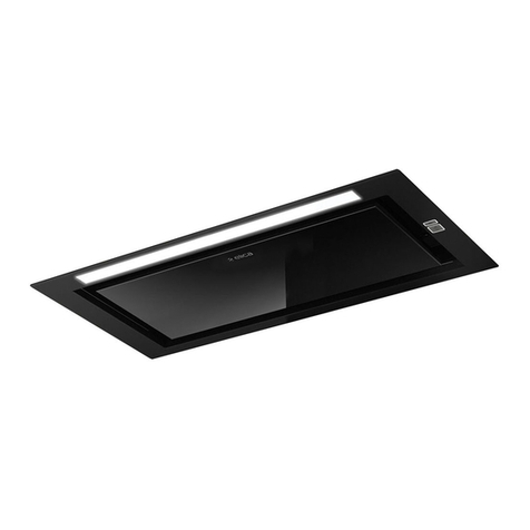 ELICA HIDDEN 2.0 BLGL/A/90 Instruction on mounting and use