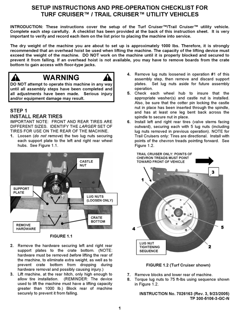 Snapper TURF CRUISER SETUP INSTRUCTIONS AND PRE-OPERATION