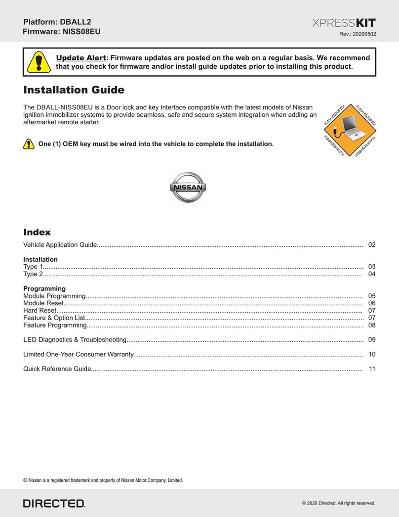 Directed Xpresskit DBALL-NISS08EU User manual Directed Xpresskit DBALL-NISS08EU User manual