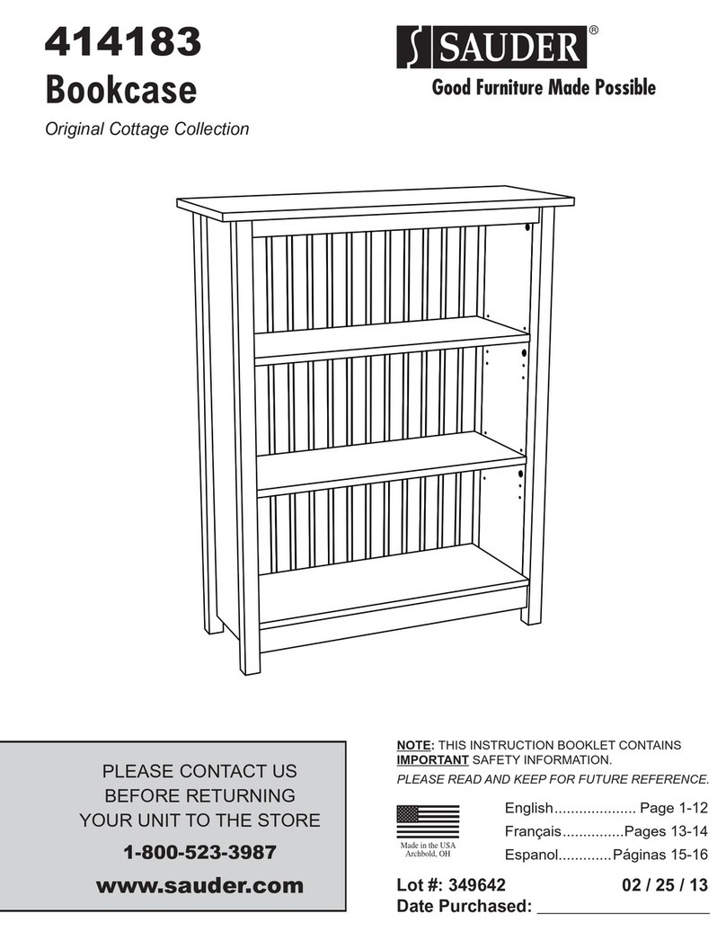 Sauder Original Cottage 414183 User manual Sauder Original Cottage 414183 User manual