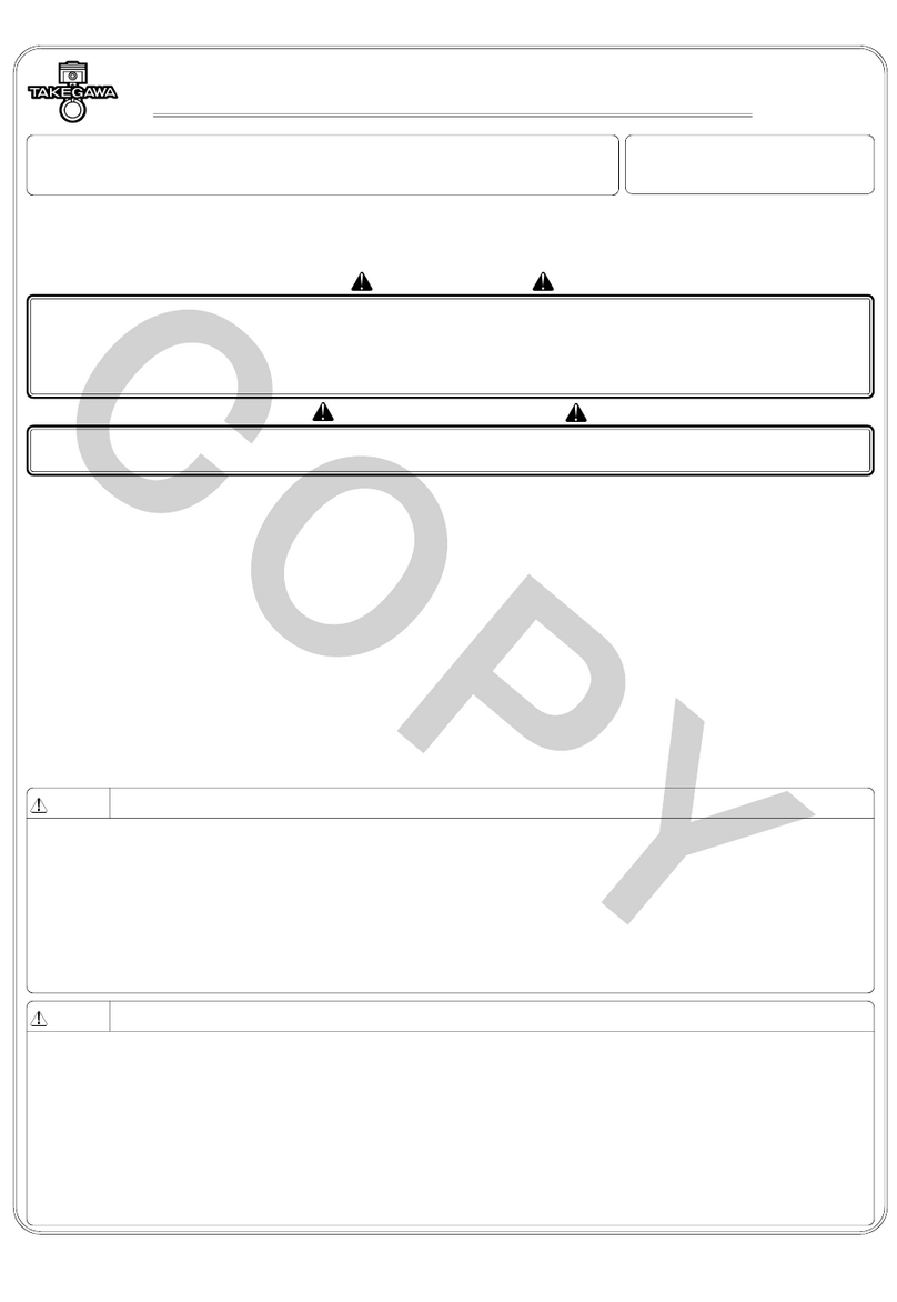 Takegawa Operation and Instruction Manua Operation and instruction manual