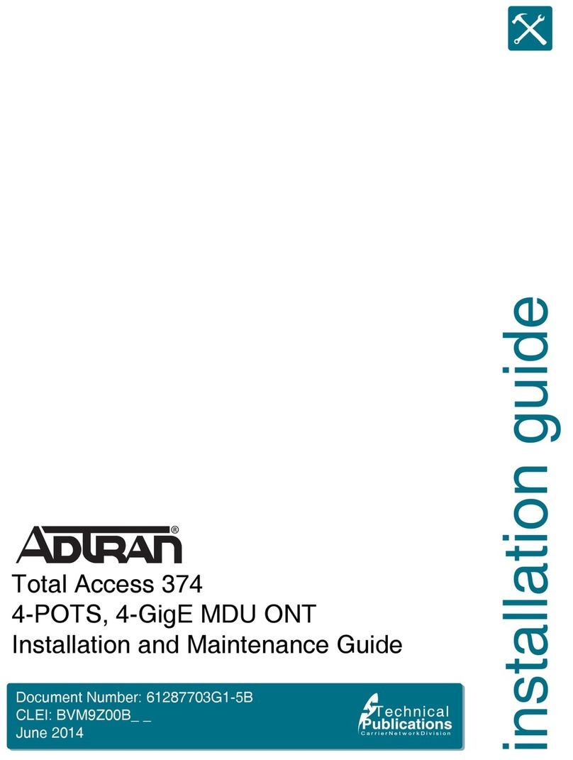 ADTRAN Total Access 374 Product manual